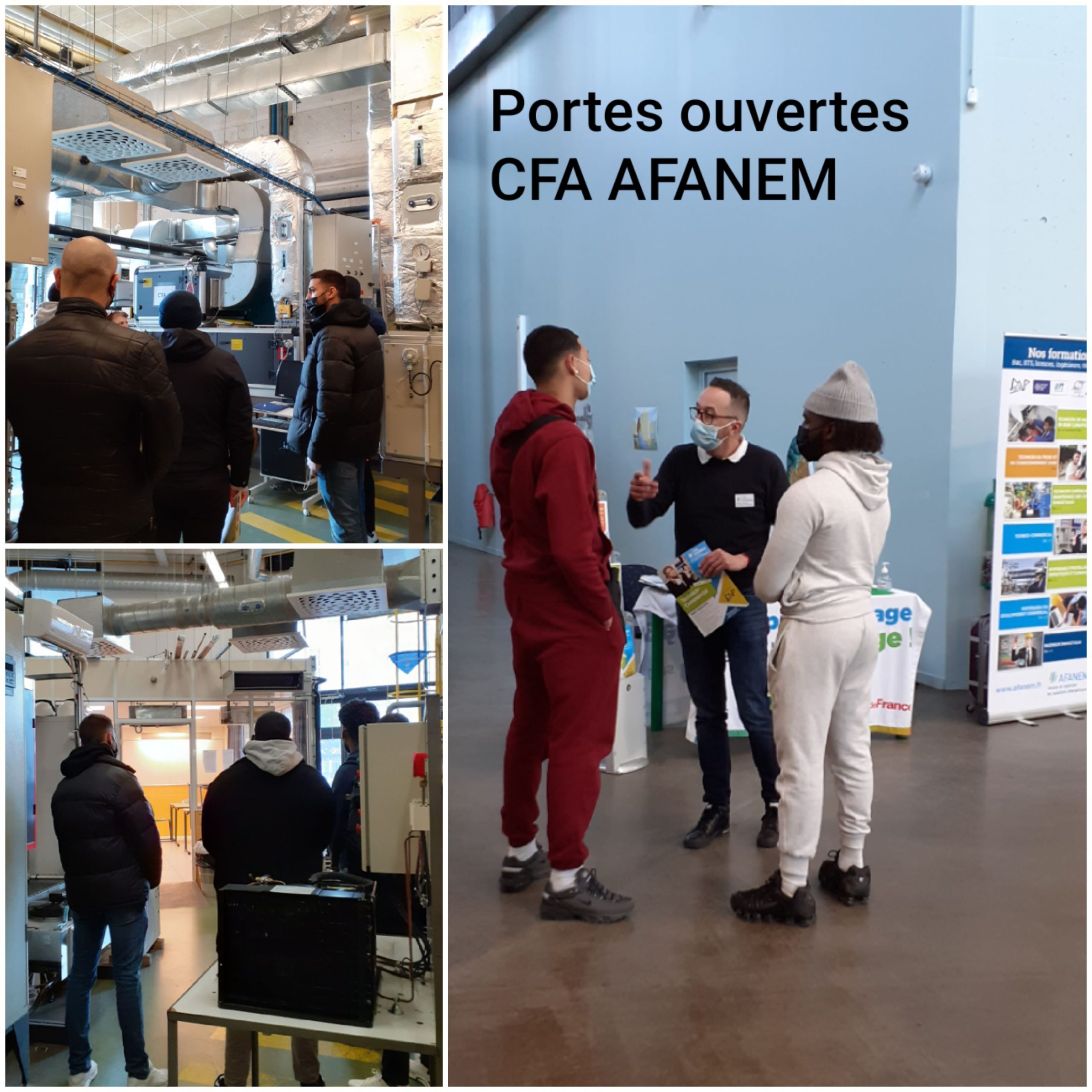Photo d'une journée portes ouvertes au CFA Afanem formations en altenance des métiers du secteur énergie