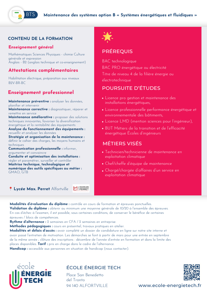 FICHE FORMATION BTS MS 2026 2